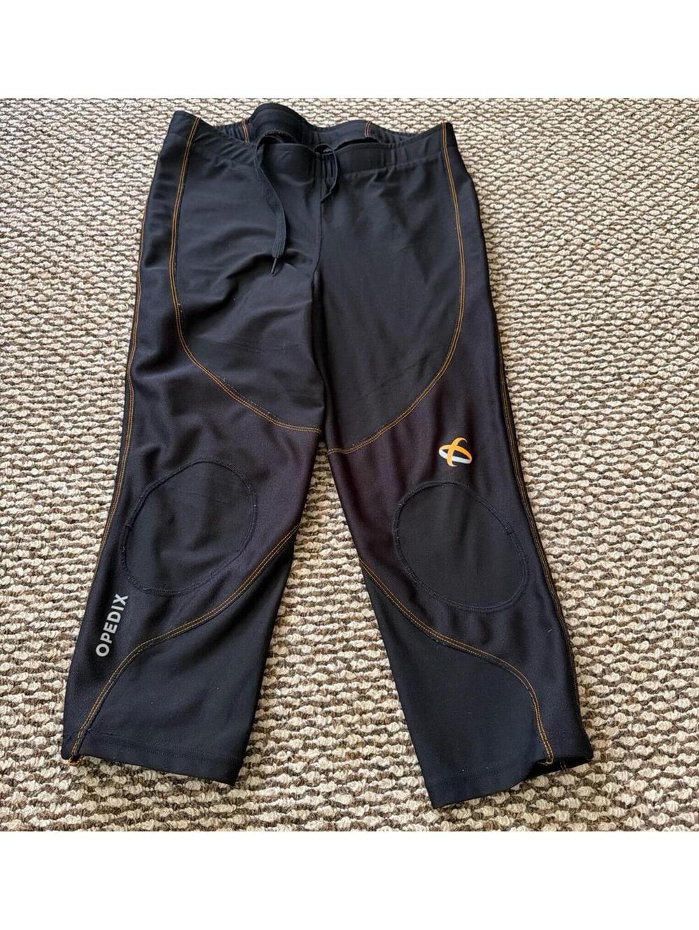 Opedix Knee Action Support Tights Women's Large Black Compression Crop Pants 20”